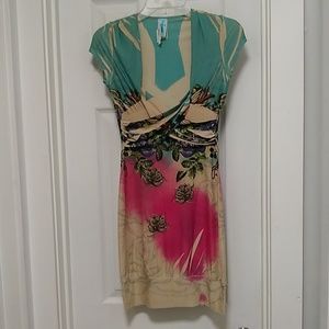 Misope size M Polyester Spandex graphic  Dress